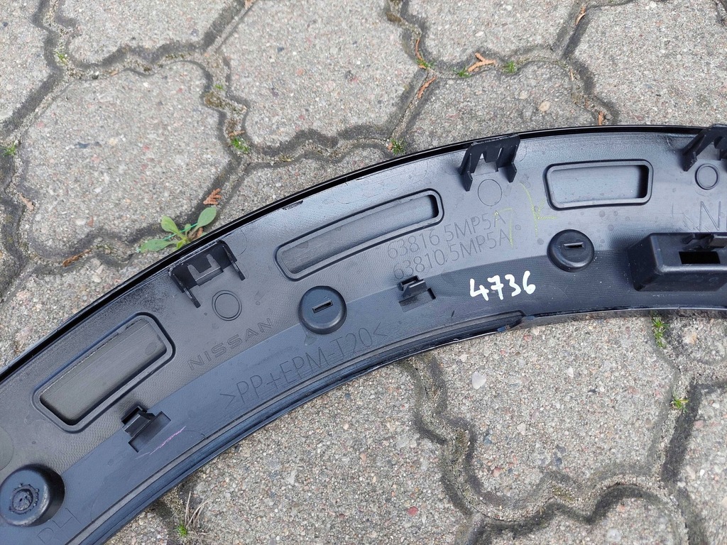 фото №13, Nissan ariya 2023 молдинг крыла накладка правый перед 638125mp5a