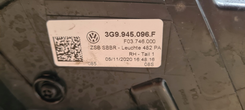 фото №5, Лампа задняя правая led passat b8 lift kombi