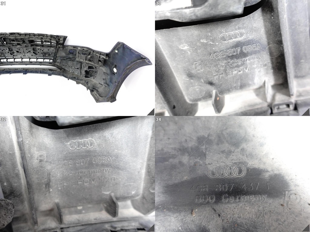 фото №11, Audi s7 4g8 c7 10-14 бампер + решётка радиатора / решётка радиатора + решётки + спойлер перед