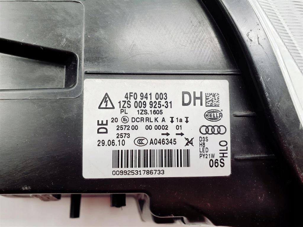 Audi a6 c6 4f0 рестайлинг  08r+ левая фара перед ксенон led skr ory европа  !!! Недорого