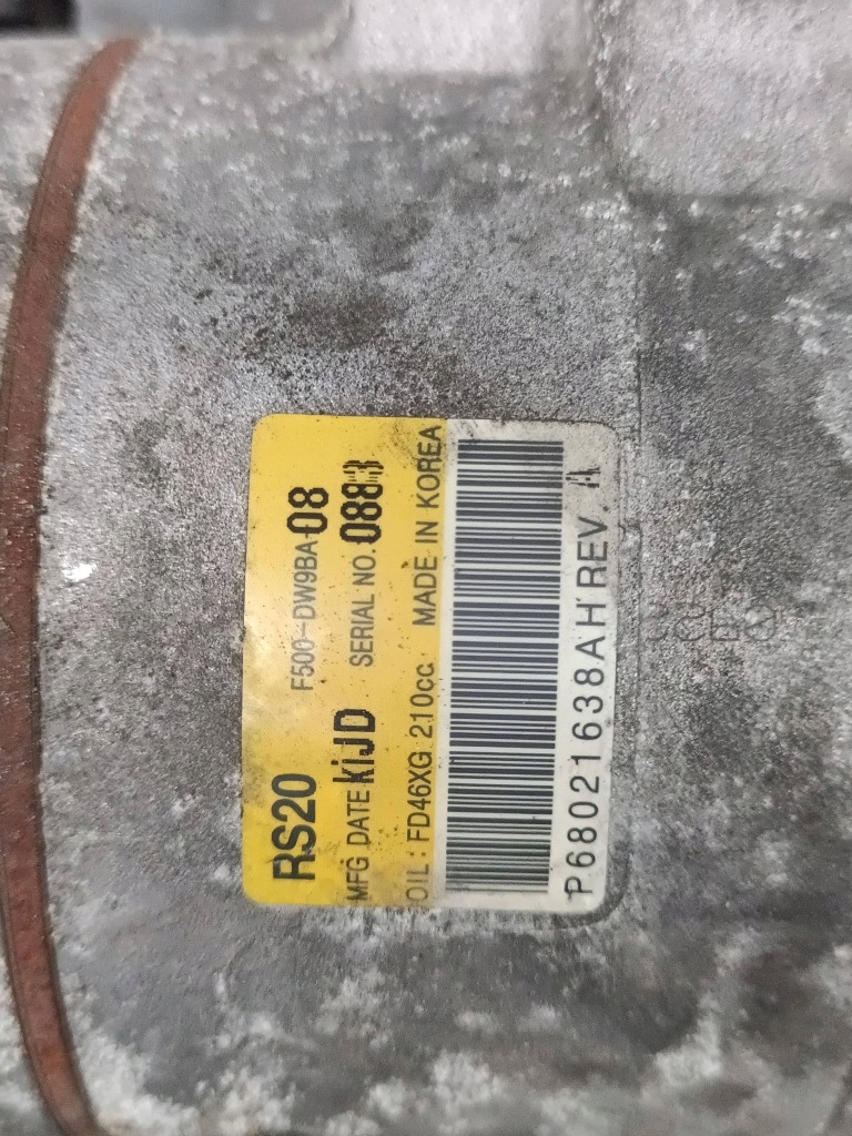 Компрессор кондиционера dodge durango iii 68021638ah Недорого