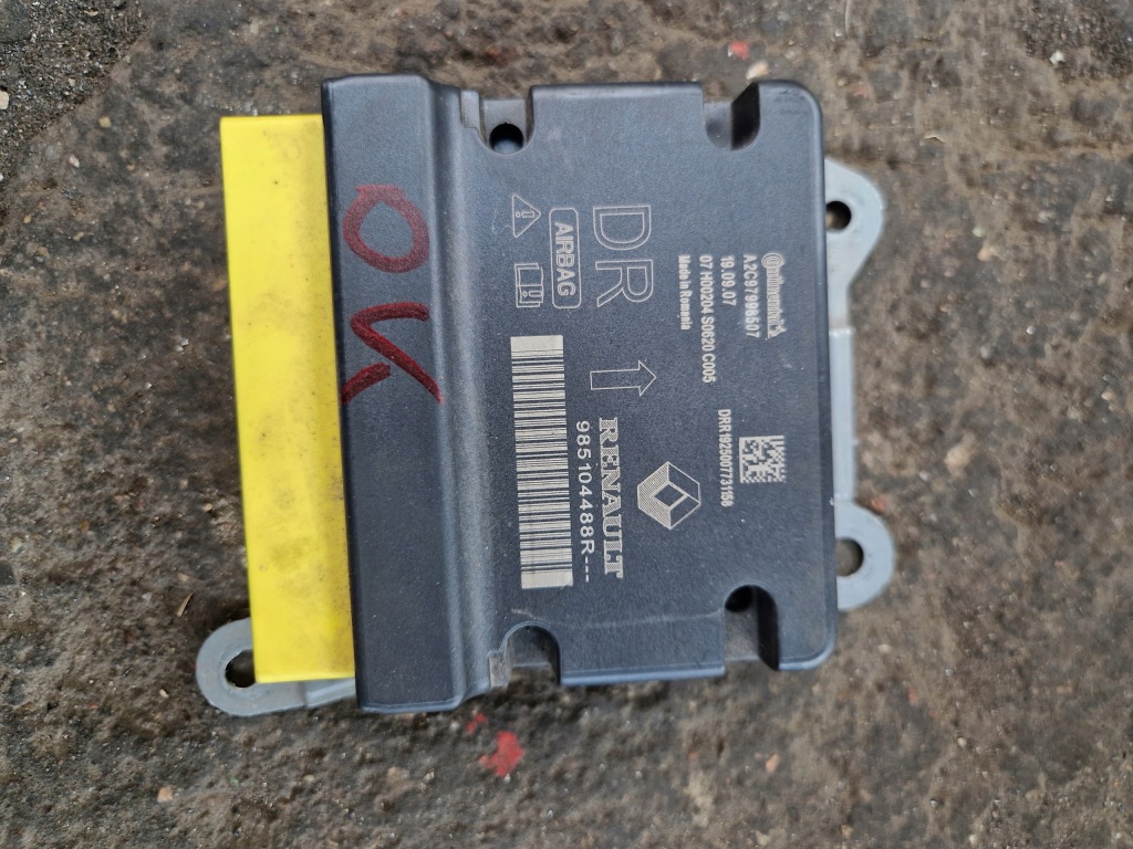 фото №1, Модуль датчик подушок подушка безпеки clio v 5 985104488r