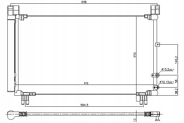 фото №1, Nissens 940572 конденсатор, кондиционер