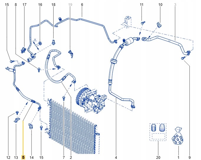 фото №2, Шланг кондиционера renault dacia sandero ii logan ii 1.5 dci оригинал