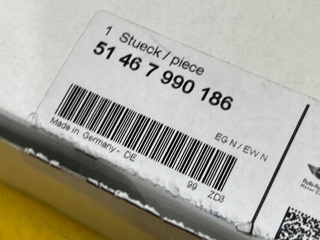 фото №6, Заглушка защита щель поперечина правая bmw 7 g11 tartufo nowa oem