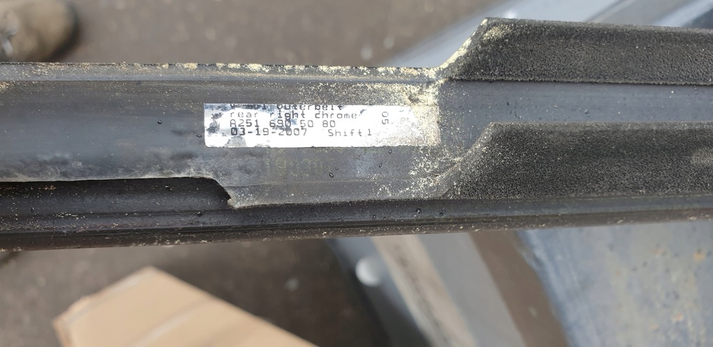 фото №3, Молдинг двері хром mercedes r w251 long права задня