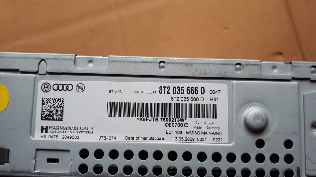 фото №7, Навигация gps audi оригинальный номер 8t2035666d