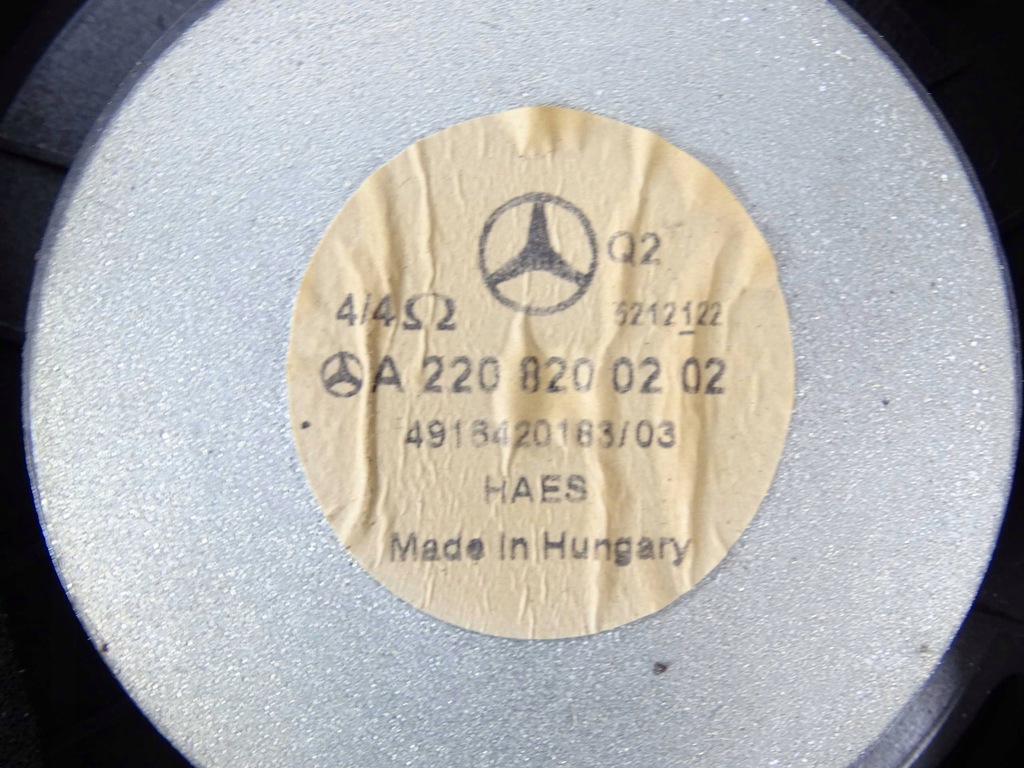 фото №6, Mercedes s w220 динамик басовый полка багажника