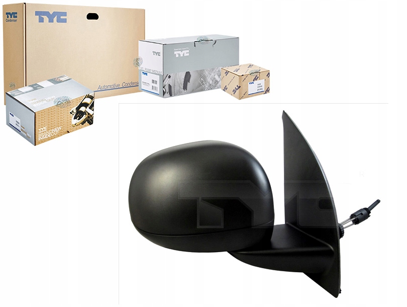 фото №1, Fiat panda iii 2012-on зеркало rh кабель convex tyc