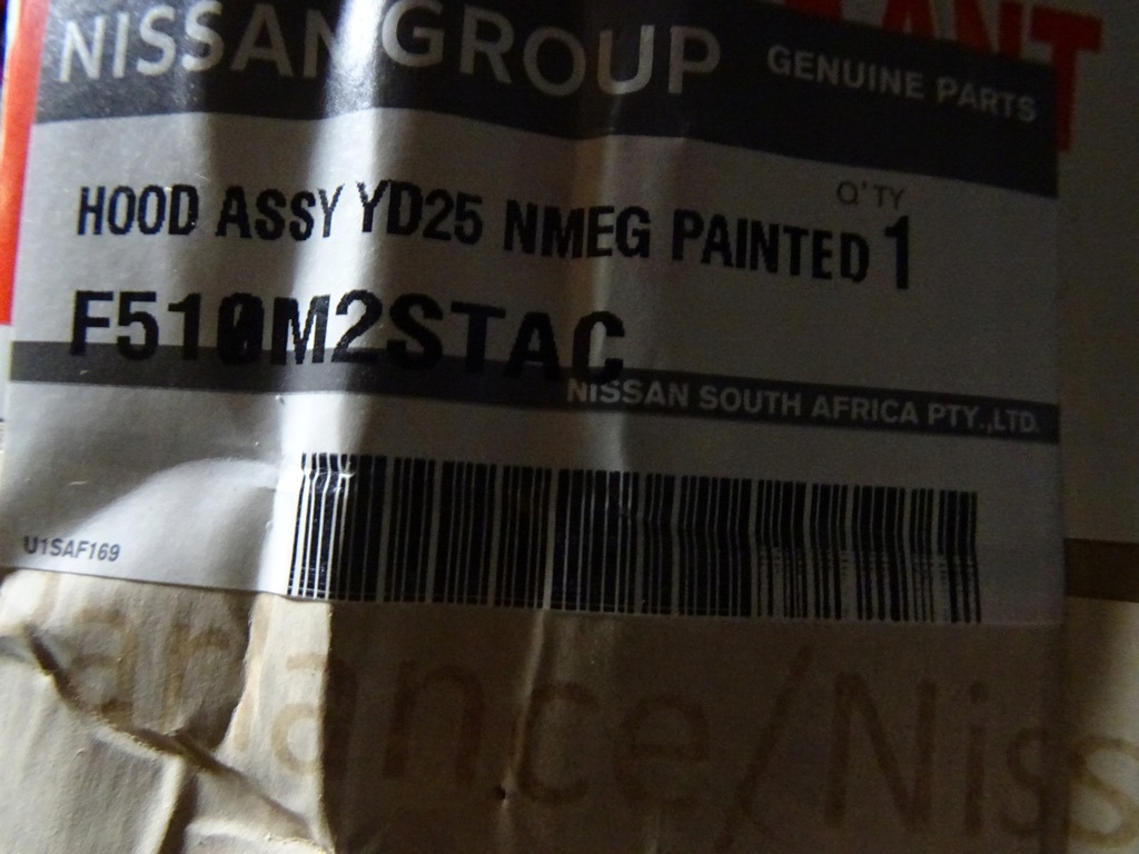 фото №15, Nissan navara np 300 капот двигуна nowa оригінал f510m-2stac