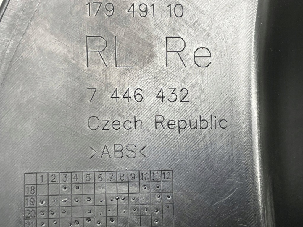 фото №9, Bmw оригинальный номер 7446432 3' g20 защита корпус порог правая