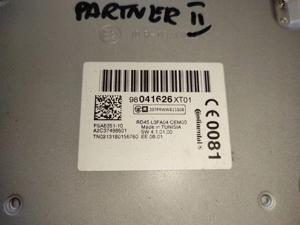 фото №5, Peugeot partner 2 ii 08- радио cd 98041626xt