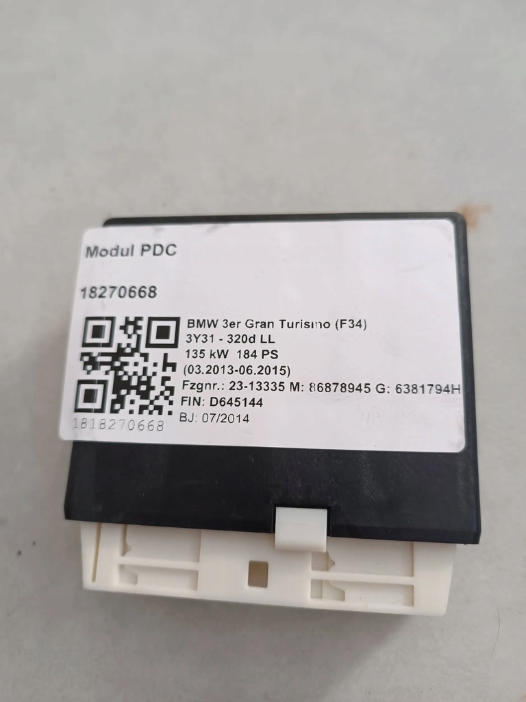 фото №1, Bmw 3 gt f34 модуль pdc