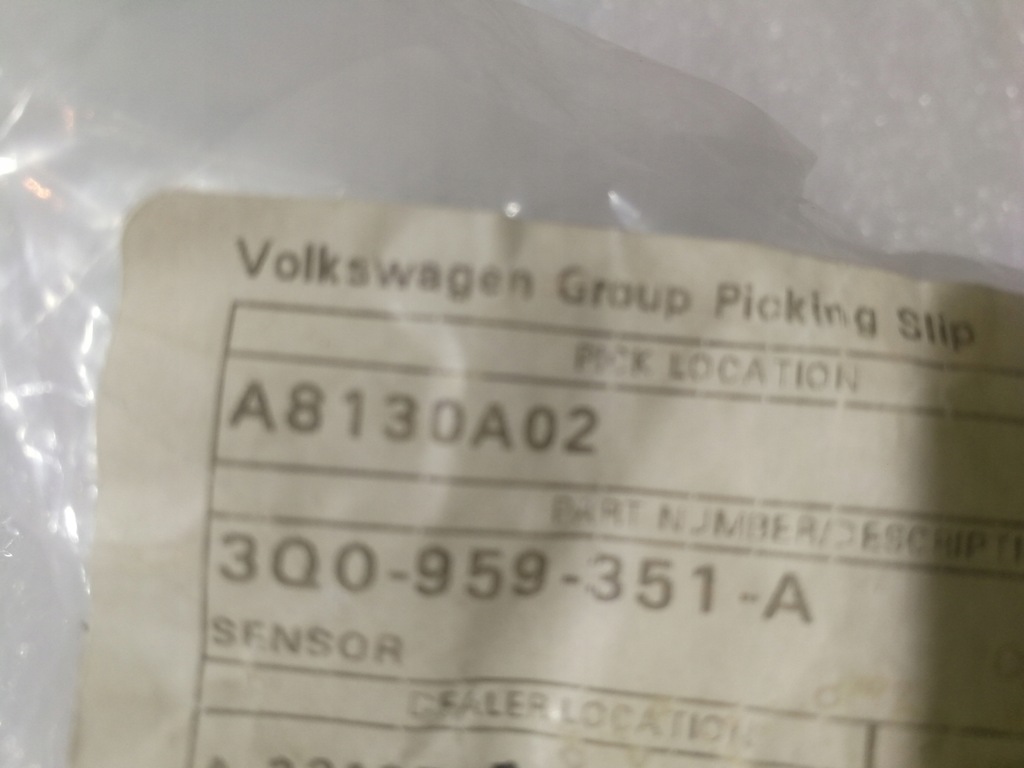 фото №11, Оригінальний номер датчик прискорення vw 3q0959351a 3q0959351