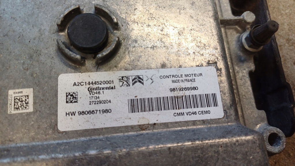 фото №7, Opel crossland 1.2 b бортовий комп'ютер блок керування набір 9819269980