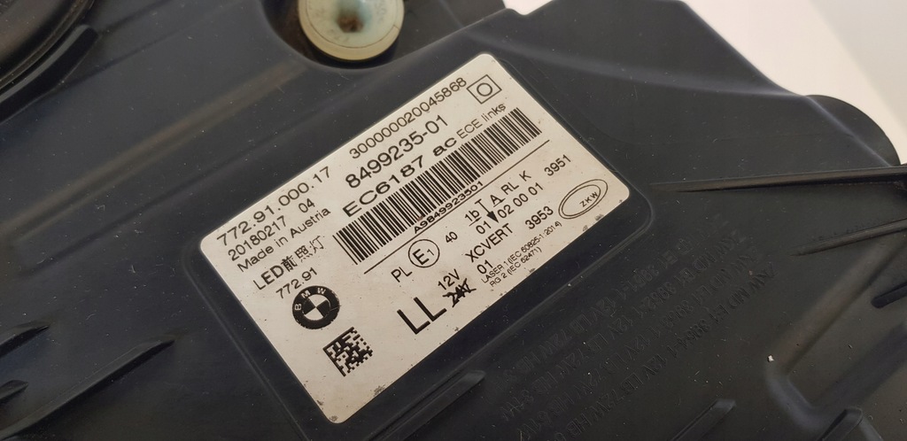 фото №8, Лампа передня перед ліва bmw 7 g11 g12 laser комплектна 8499235