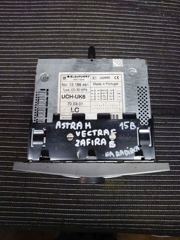 фото №3, Радіо радіопрогравач cd opel zafira b vectra