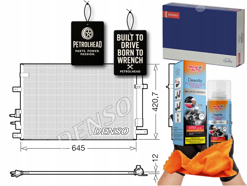 фото №1, Конденсатор кондиціонера alfa romeo 159 brera spider 1. #petrolhead pro+ kit9