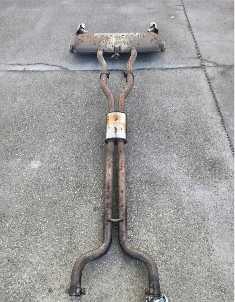 фото №5, Jaguar xk ii x150 4.2 вихлоп труба гасник задній + середній наконечник вихлоп