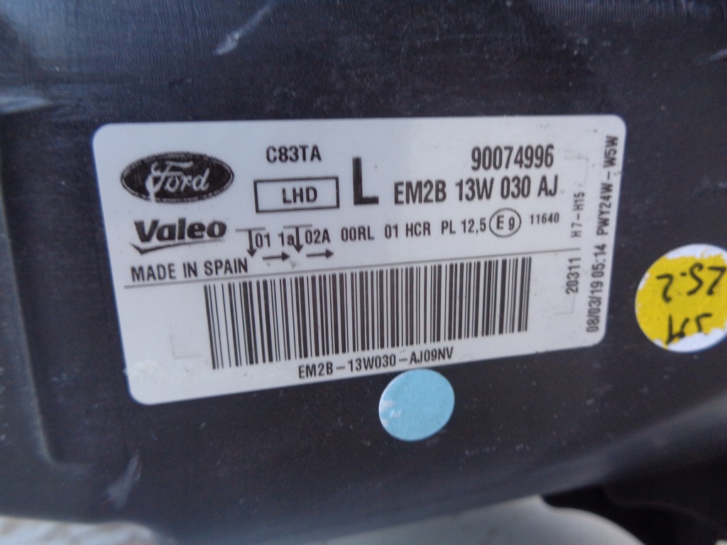 фото №8, Лампа левая фара ford s-max mk2 14- galaxy mk4