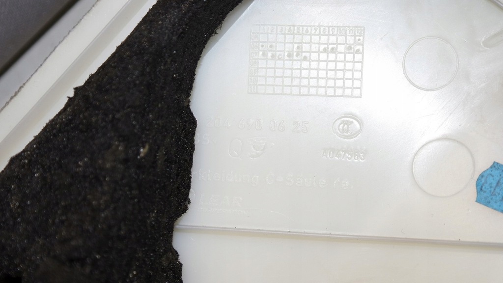 фото №6, Пластик захист стійка салону mercedes w204