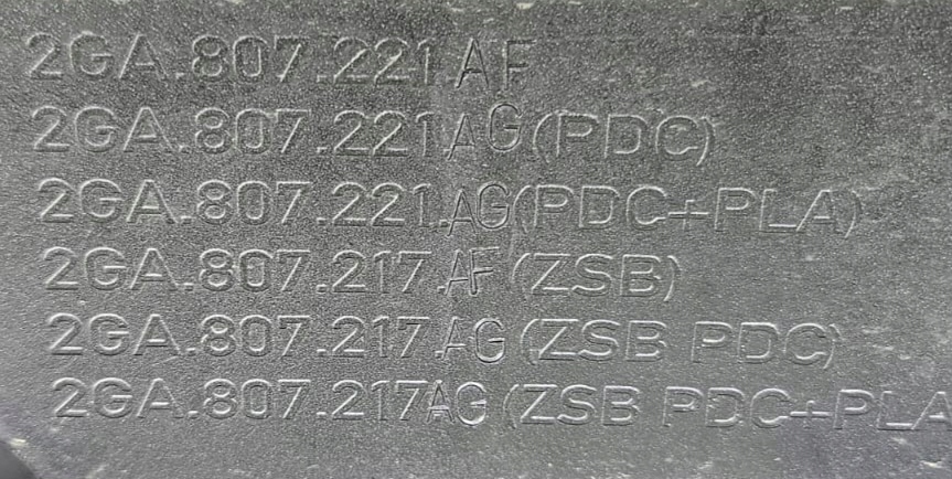 фото №2, Бампер перед volkswagen vw t-roc r-line 6pdc 2ga807221af