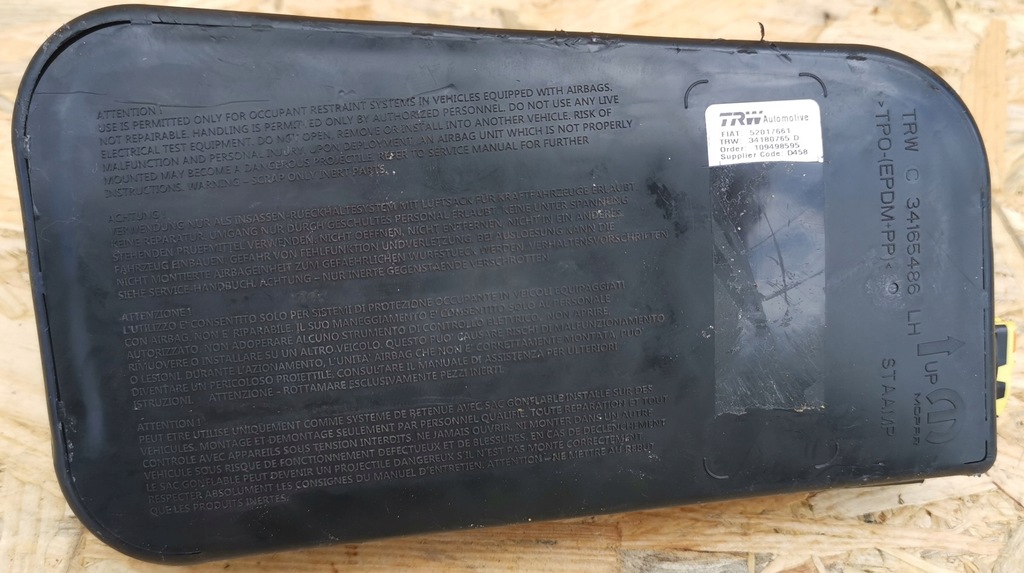 фото №1, Подушка сиденье подушка безопасности jeep renegade 52017661