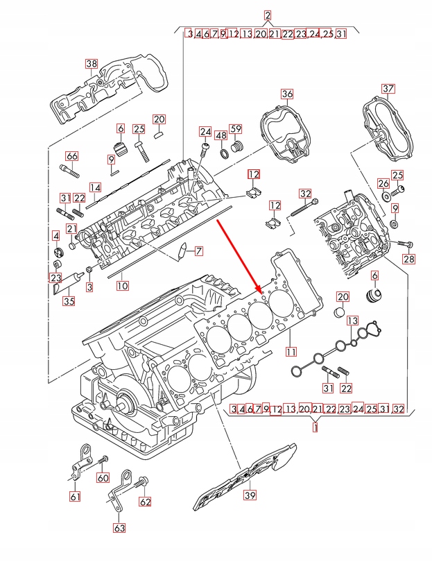 фото №8, Audi rs5 8t left цилиндр head gasket 079103383br 4.2 бензин