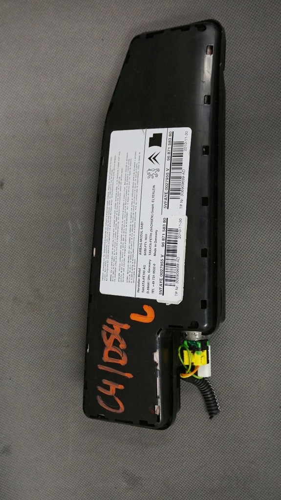 фото №1, Подушка безопасности подушка сиденье левая citroen c4 b7 ds4