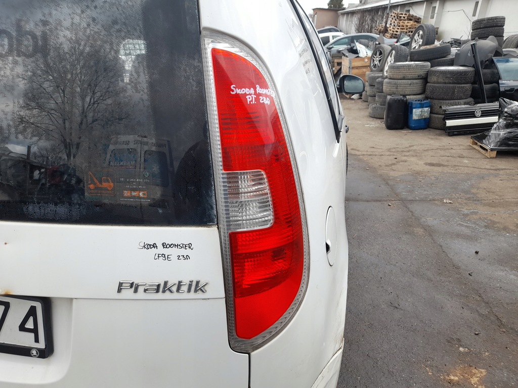 фото №11, Skoda roomster praktik лампа правий задня права задня