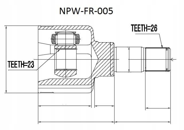 фото №2, Шарнир внутренний ford focus 1.8di tdi tddi левый