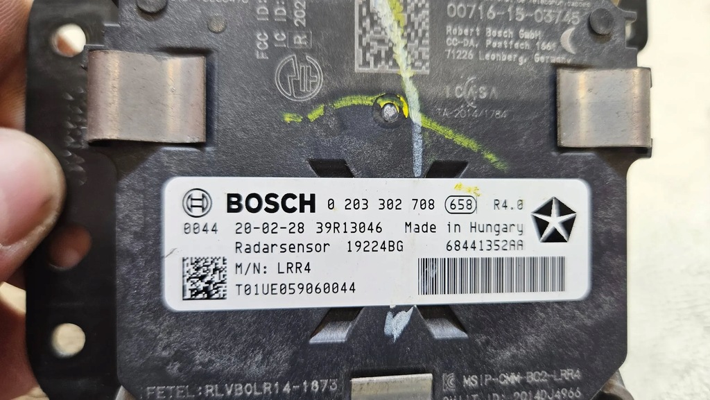 фото №6, Радар датчик датчик distronic jeep cherokee kl lift 68441352aa