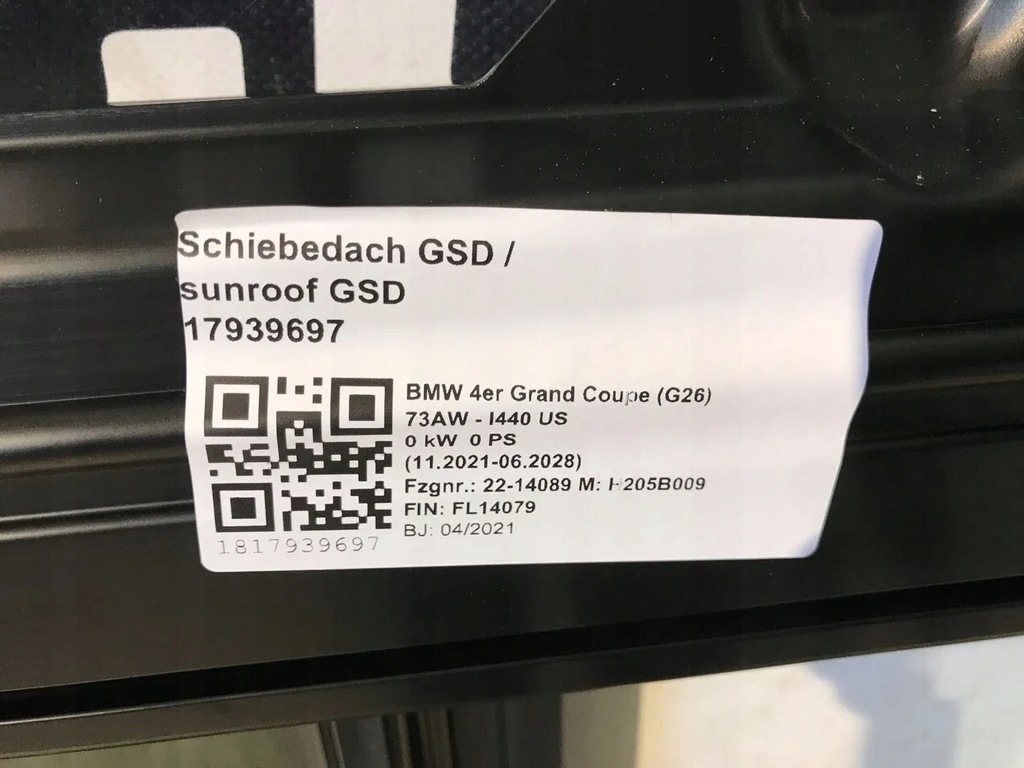 фото №13, Люк стеклянный крыша bmw 3 g20 2 g42 4 g26 i4 g26 m3 g80