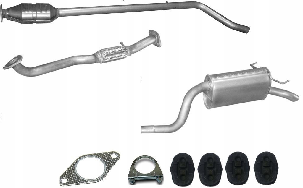 фото №1, Fiat punto ii 1.9 d 99r гаситель комплект катализатор