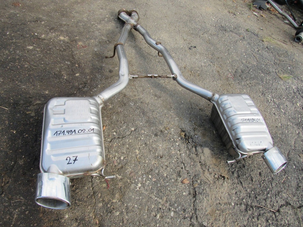 фото №9, Глушники кінцеві вихлоп mercedes-benz slk r171 171 3.5 v6 a1714910201