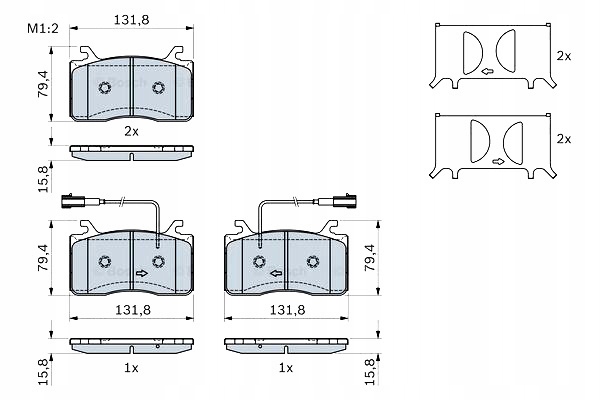 фото №1, Гальмівні колодки гальмівні перед alfa romeo giulia stelvio 2.0 2.2d 2.9 08.16-