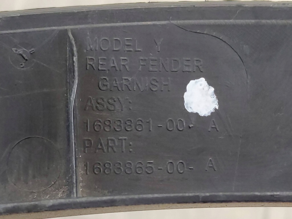 фото №9, Tesla model y молдинг крила лівий задня 168386600a