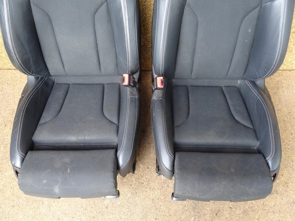 фото №11, Audi q3 8u s-line 11-18 оббивка сидіння шкіра подушка безпеки заднє сидіння задня комплект