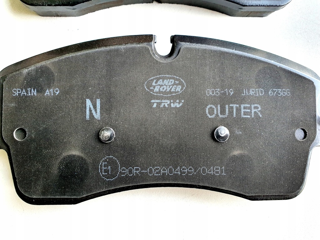 фото №2, Тормозные колодки тормозные передние jaguar f-pace e-pace nowe оригинальный номер