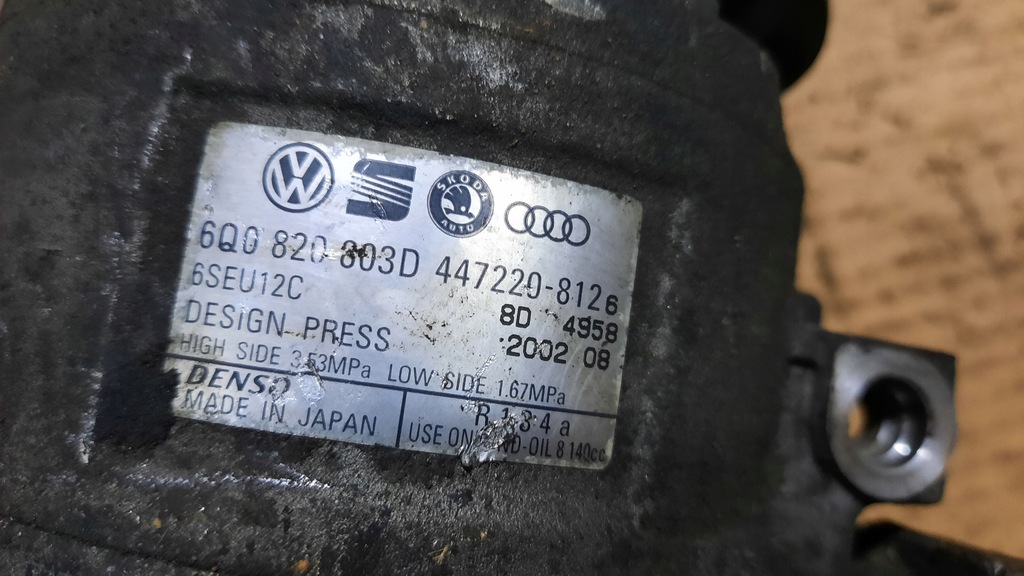 фото №5, Компрессор кондиционера seat cordoba 1.9d 03r