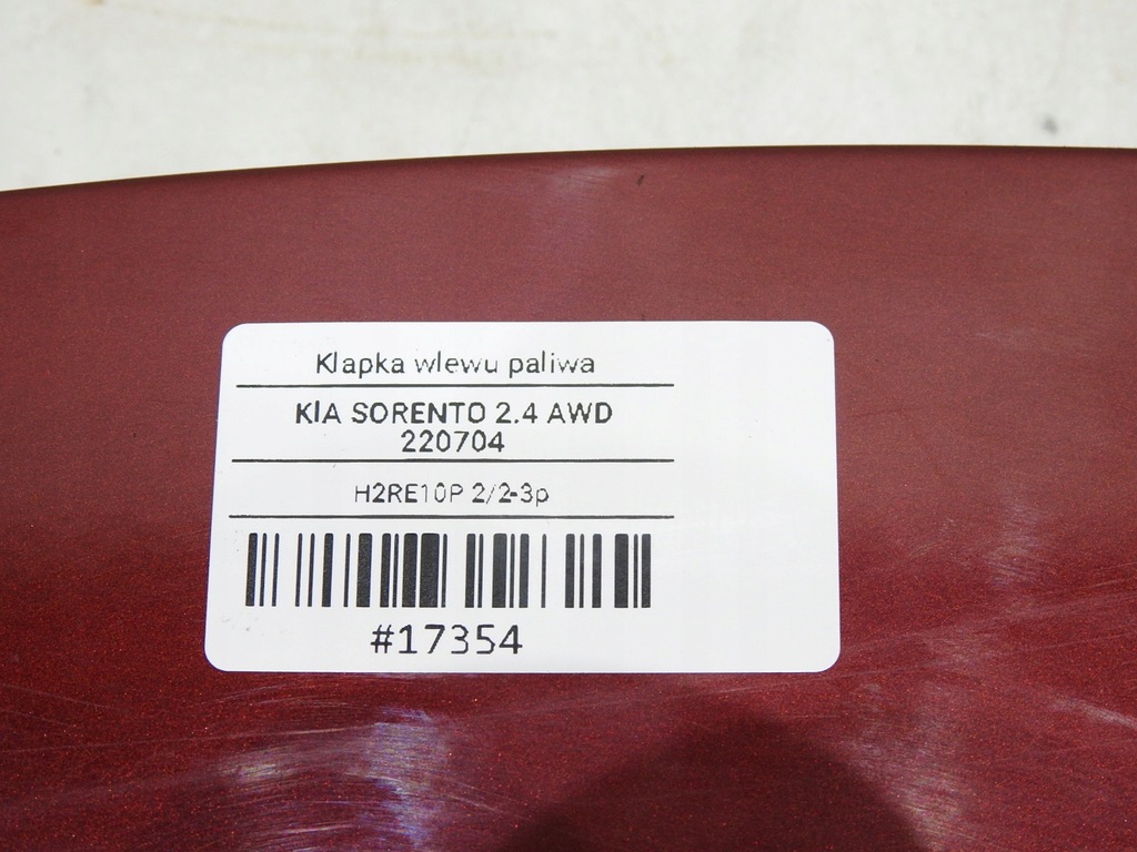 фото №7, Кришка заливної пального r1 kia sorento i