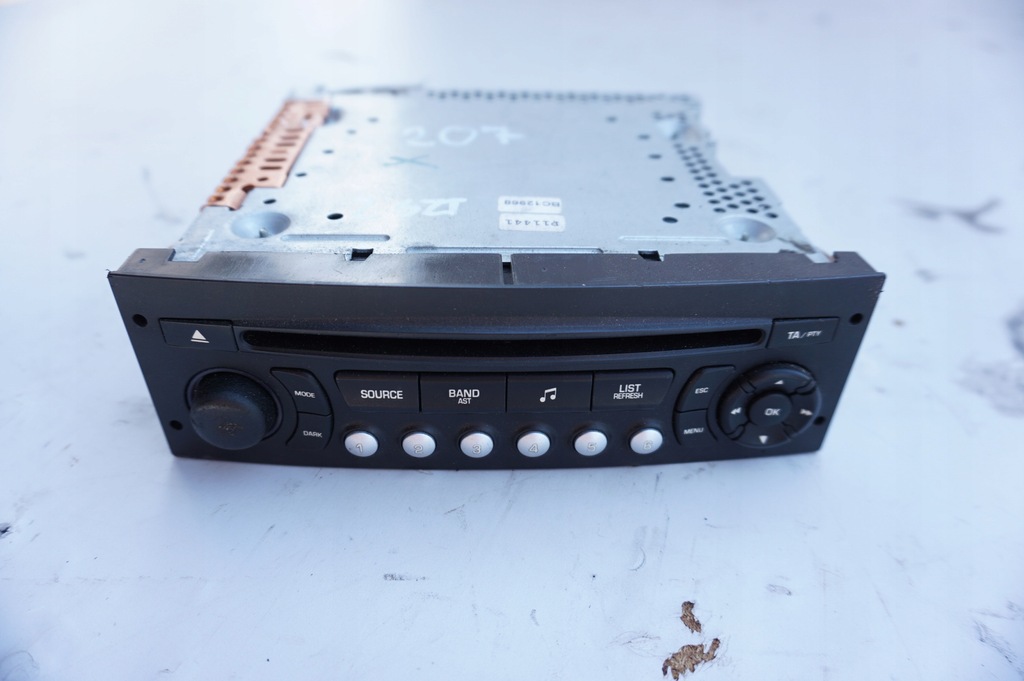 фото №1, Радио peugeot 207 96643697xt00