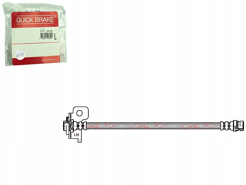 фото №1, Шланг тормозной гибкий задняя l hyundai accent iii kia rio ii