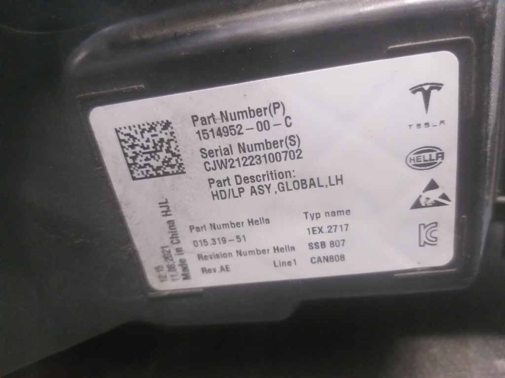 Купити Фара фари перед правий ліва tesla 3 3 full led 1514953-00-d 1514952-00-c