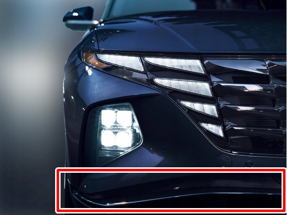 фото №1, Молдинг права бампера перед hyundai tucson iv nowa