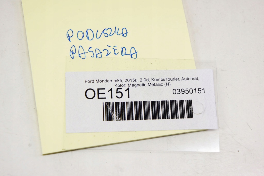 фото №7, Oe151 ford mondeo mk5 ^ подушка безпеки подушка пасажира