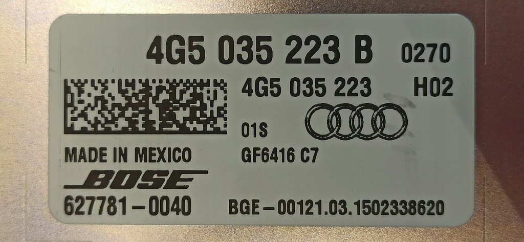 фото №6, Audi a7 4g усилитель bose 4g5035223b