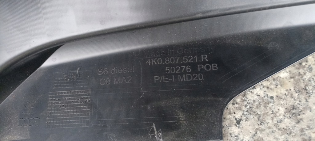 фото №16, Бампер задняя задний audi s6 s-6 4k 4k9 lift дизель 4k9807511c d e 4k0807521r