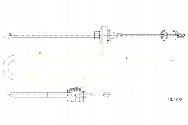 фото №4, Трос cięgło зчеплення 10.2372 cofle renault twingo 98-