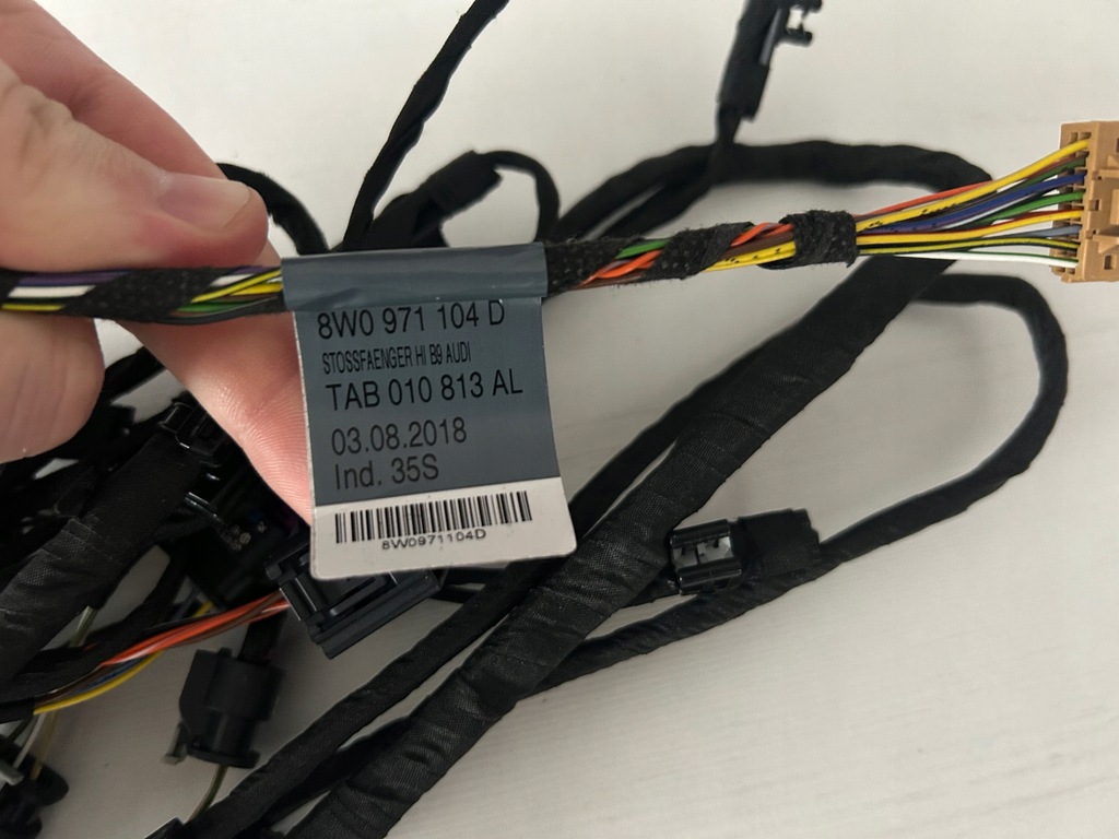 фото №12, Audi a4 s4 b9 2016-2024 жгут датчиков pdc x6 задняя 8w0971104d оригинал